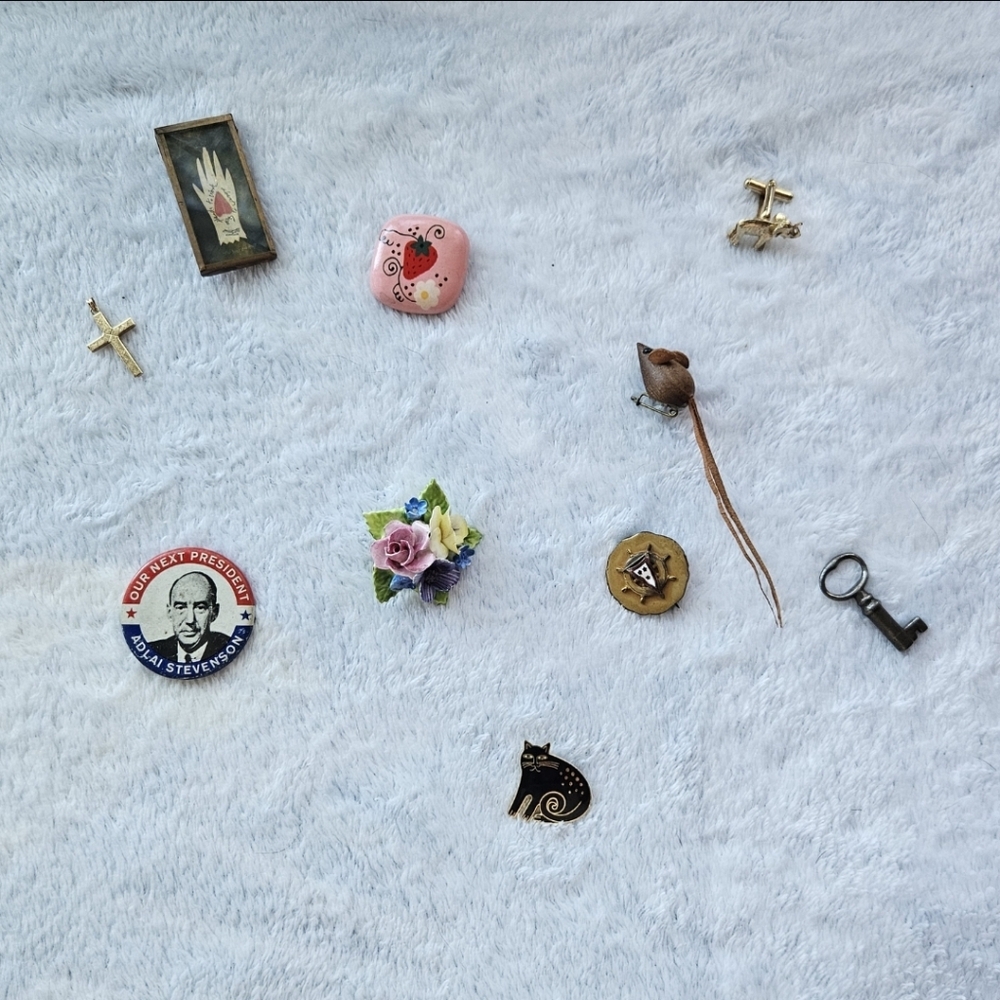 Vintage quirky pins